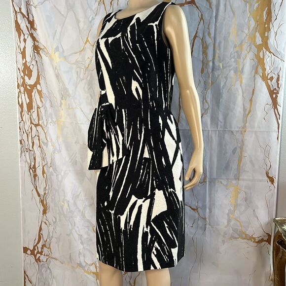DAvid Meister, black and white print dress - Picture 5 of 8